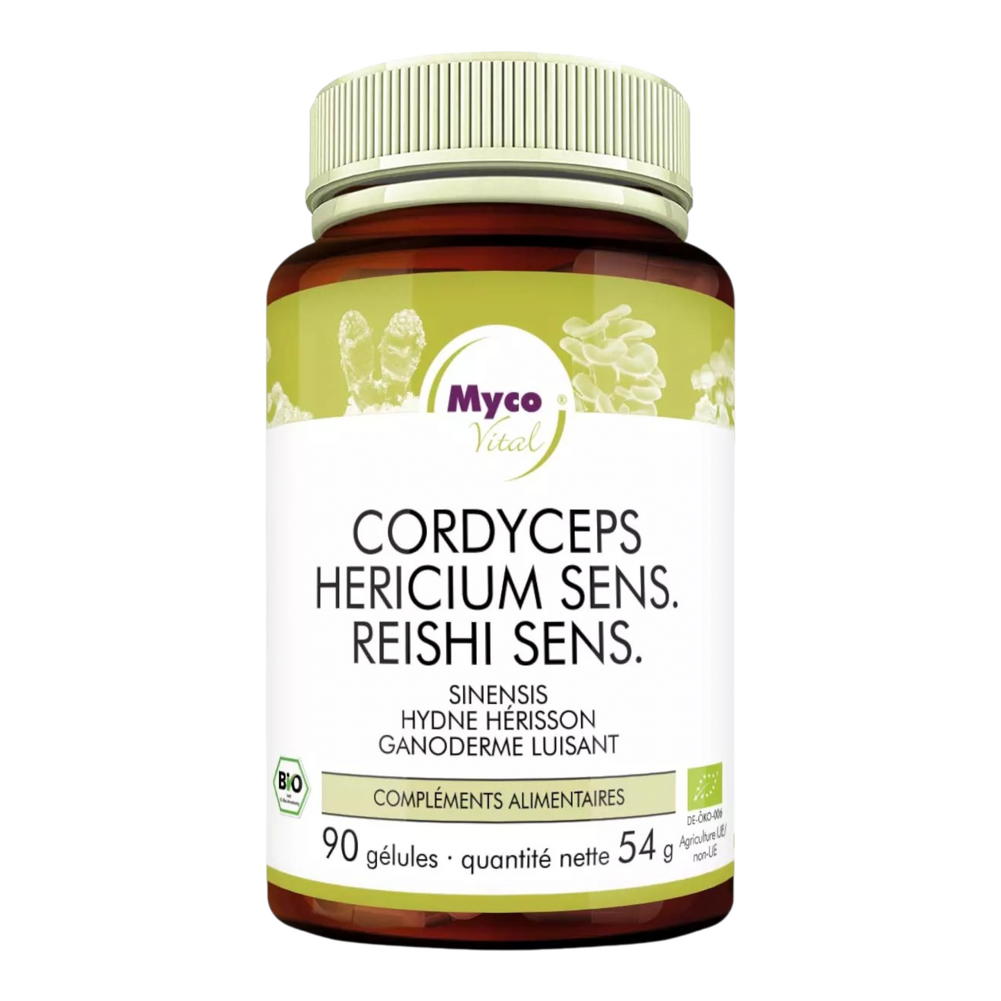 MycoVital Cordyceps & Hericium sensitiv & Reishi sensitiv - 90 gélules
