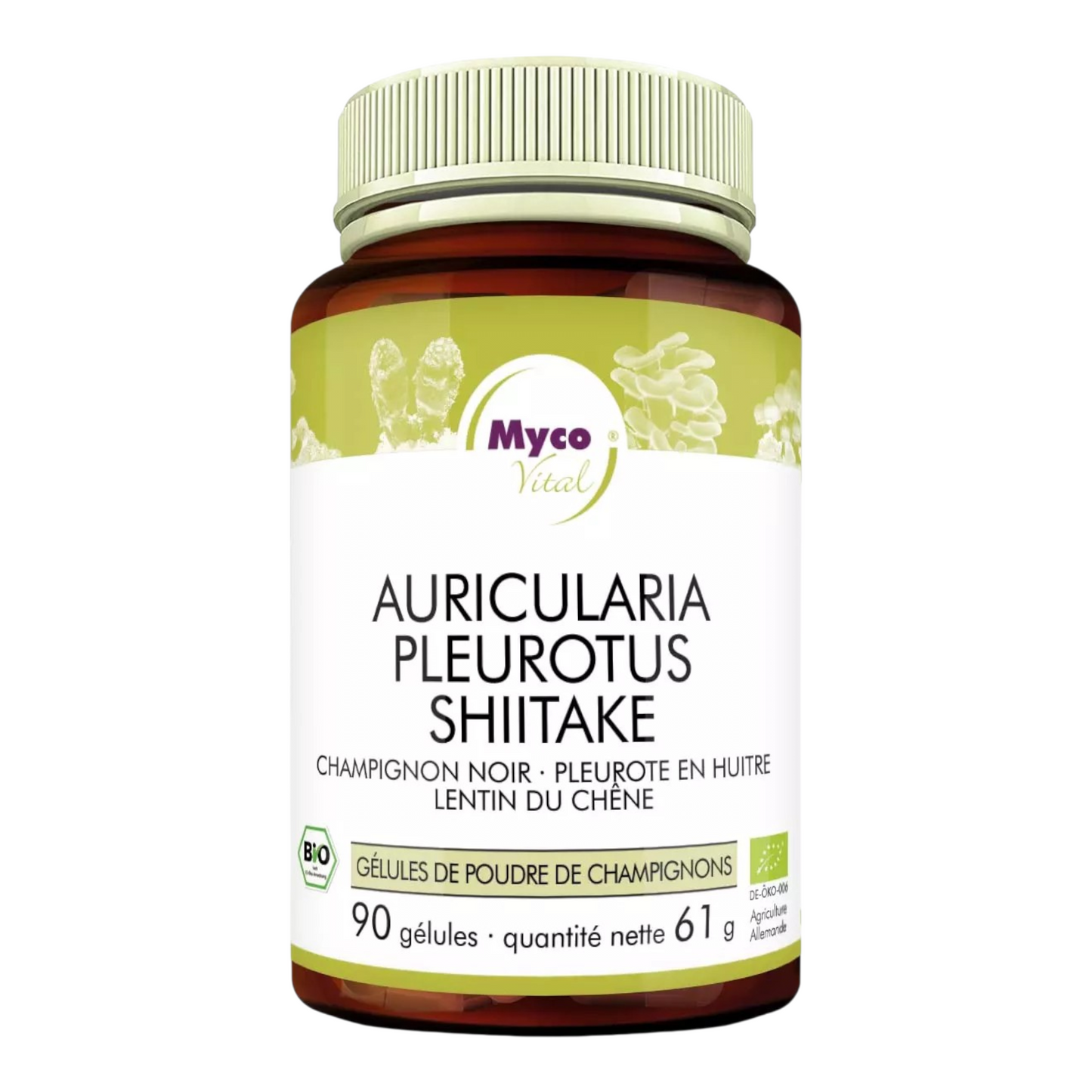 MycoVital Auricularia & Pleurotus & Shiitake - 90 gélules