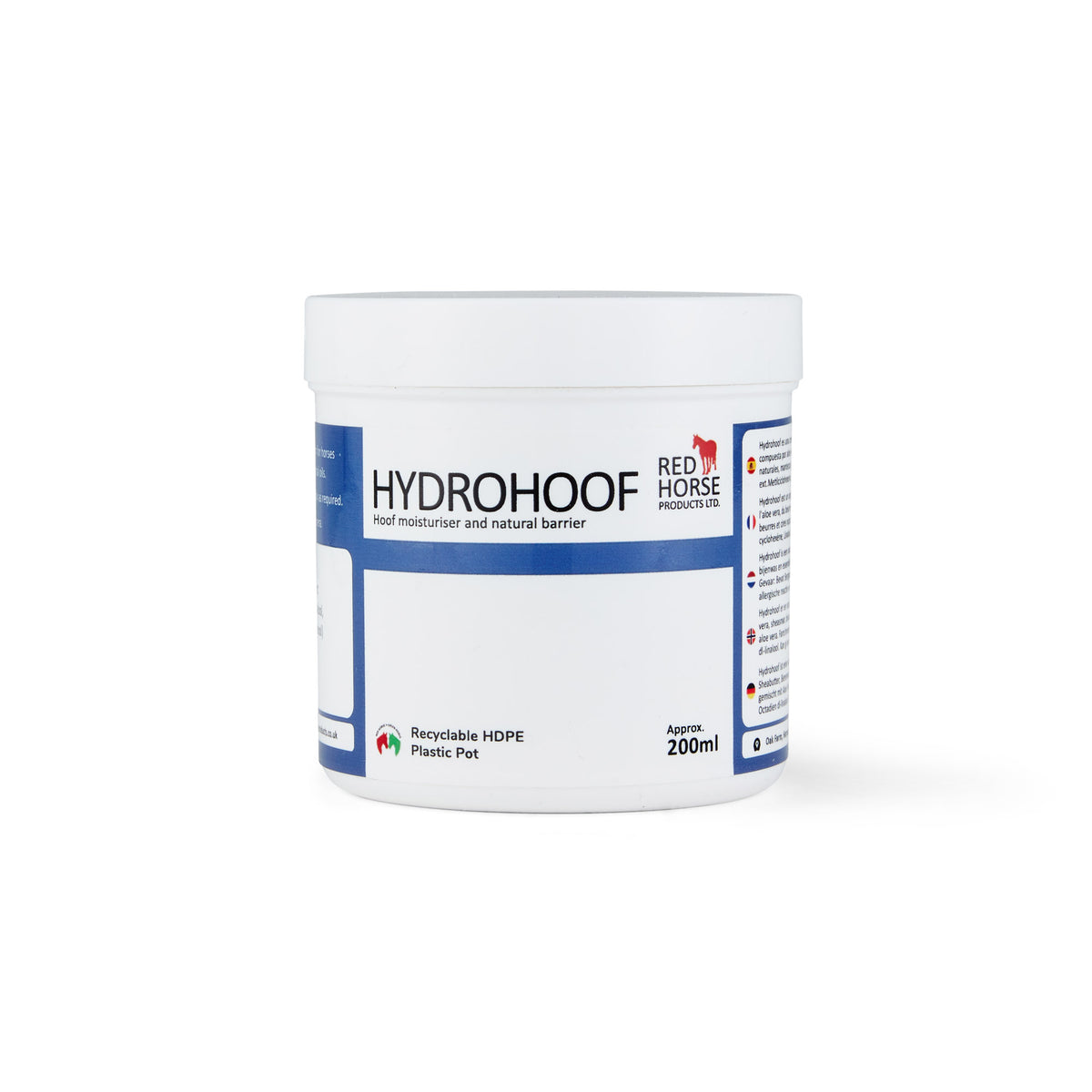 Pot de soin hydratant Hydrohoof Red Horse pour sabots de chevaux